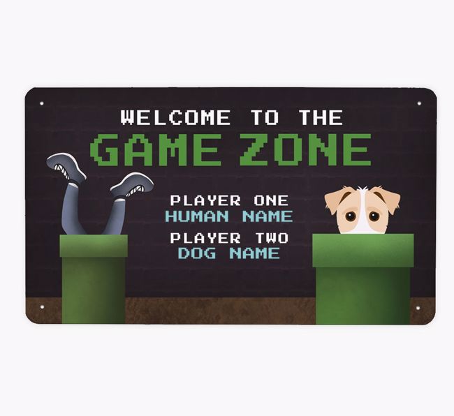 Game Zone: Personalised {breedFullName} Metal Sign